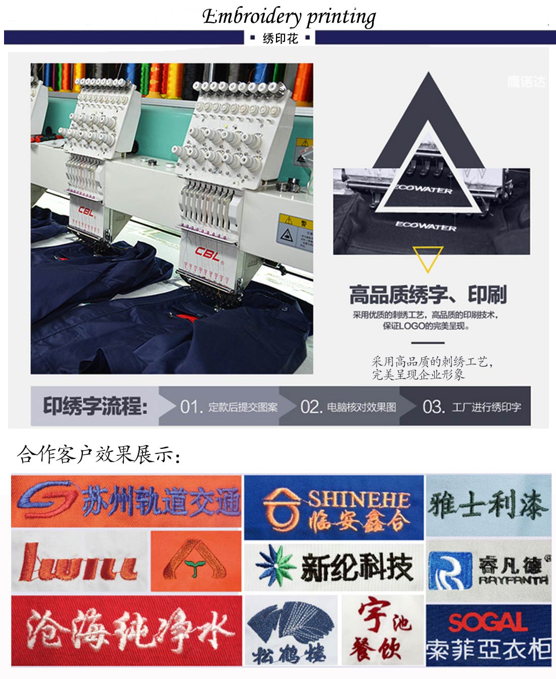 短袖修身T恤工作服 大紅色夏季潮流t恤衫工作服印繡花和蘇州鷹諾服裝效果展示